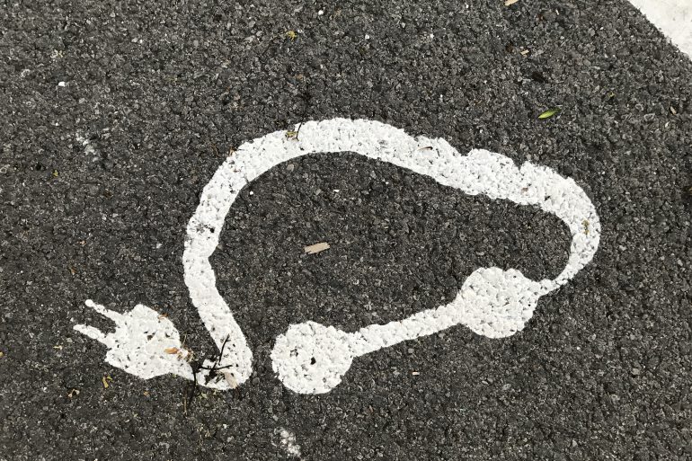 Une borne de recharge électrique à Cayeux