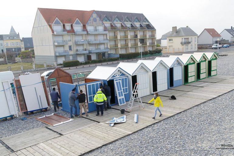 Et cette année, le nombre de cabines montées le long du chemin de planches sera …