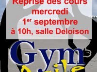 Gym agile : reprise des cours